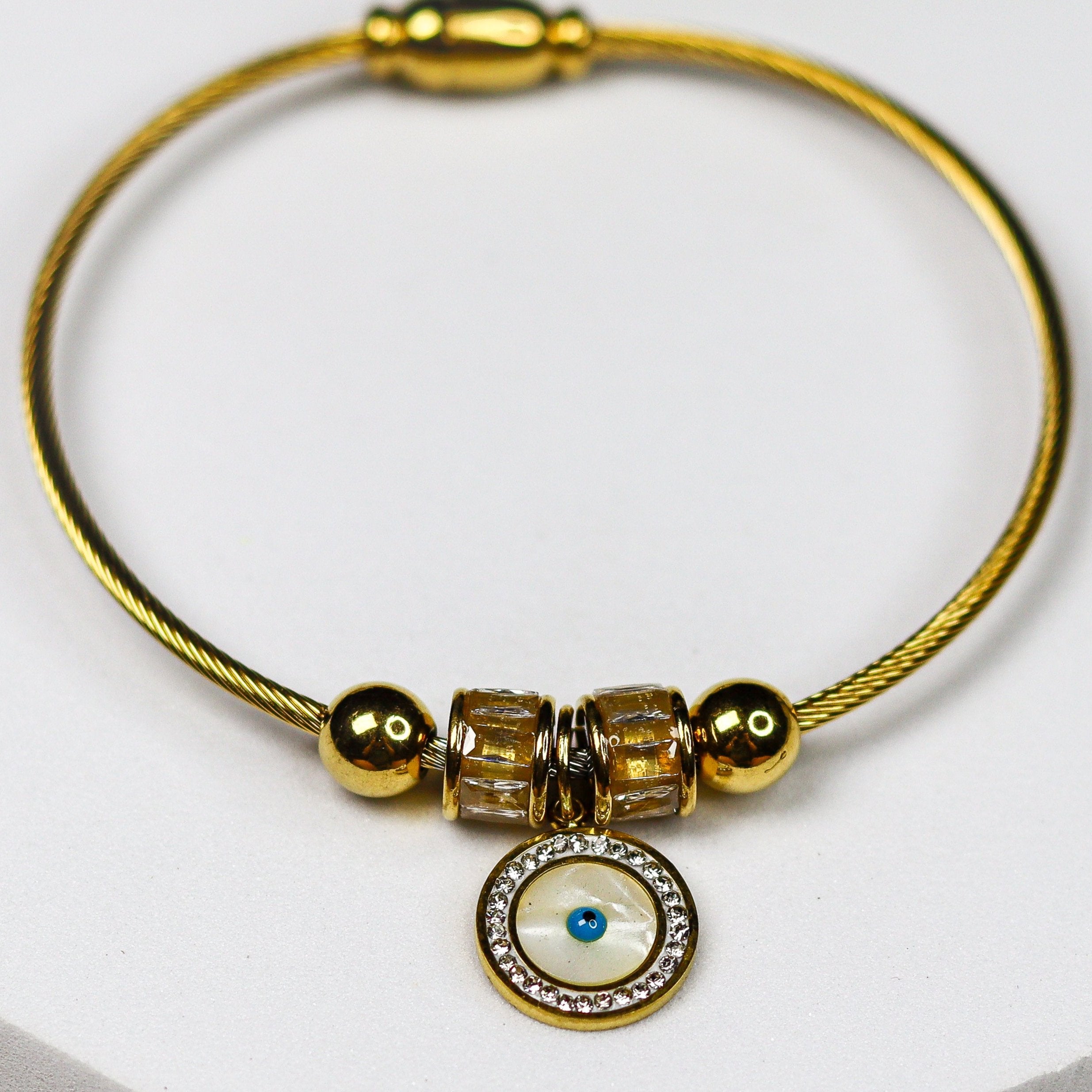 Classic Evil Eye Charm Bracelet - Adorn-iq