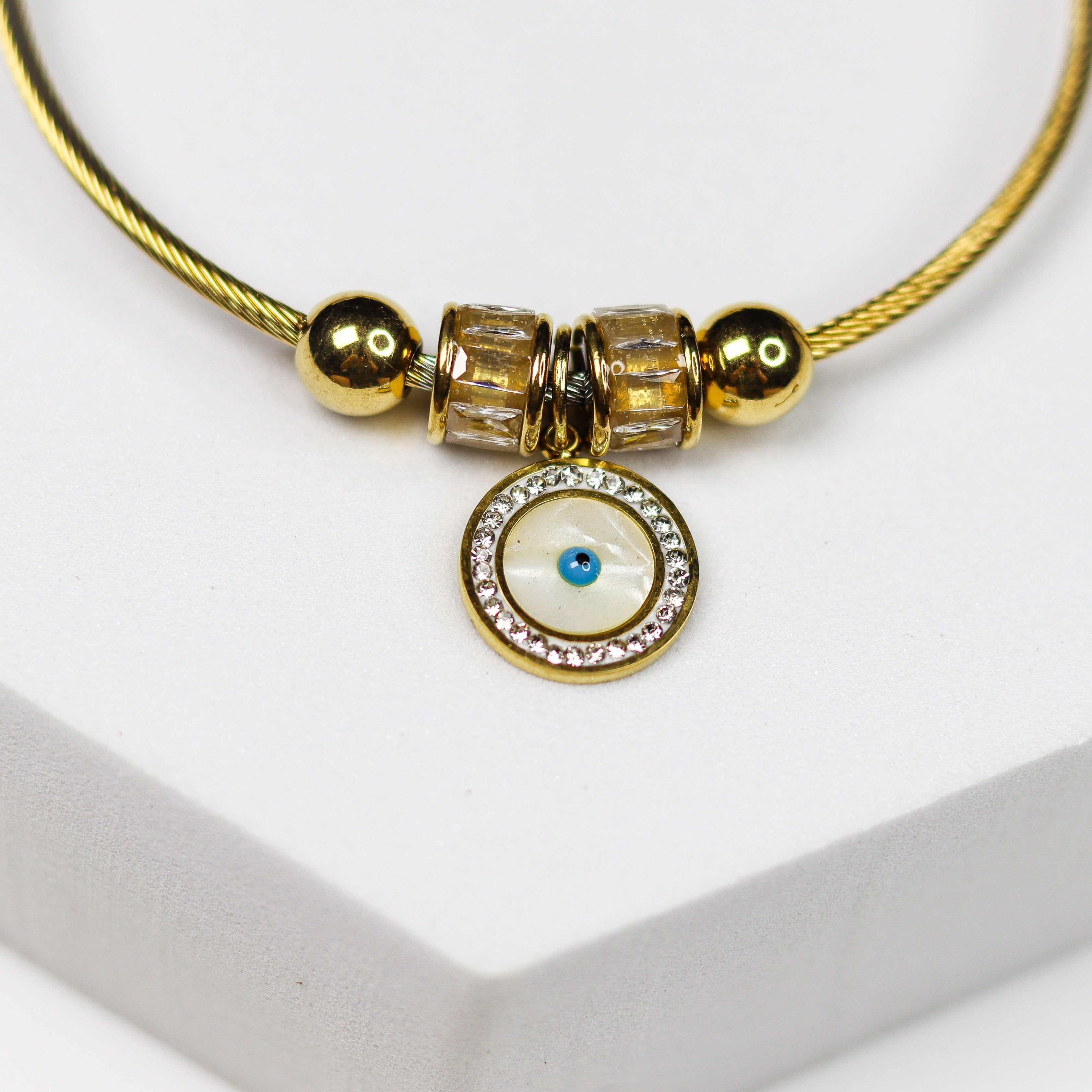 Classic Evil Eye Charm Bracelet - Adorn-iq