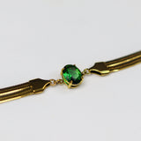 Emerald Snake Chain Bracelet - Adorn-iq