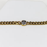 Chunky Link Chain Stone Bracelet - Adorn-iq