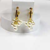 Grape Bunch Pearl Earrings