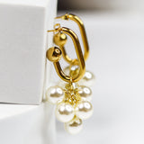 Grape Bunch Pearl Earrings