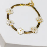 Petal Snake Chain Bracelet - Adorn-iq