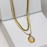 Double Layer Opal Necklace - Adorn-iq