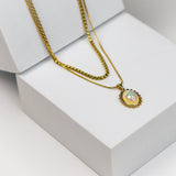 Double Layer Opal Necklace - Adorn-iq
