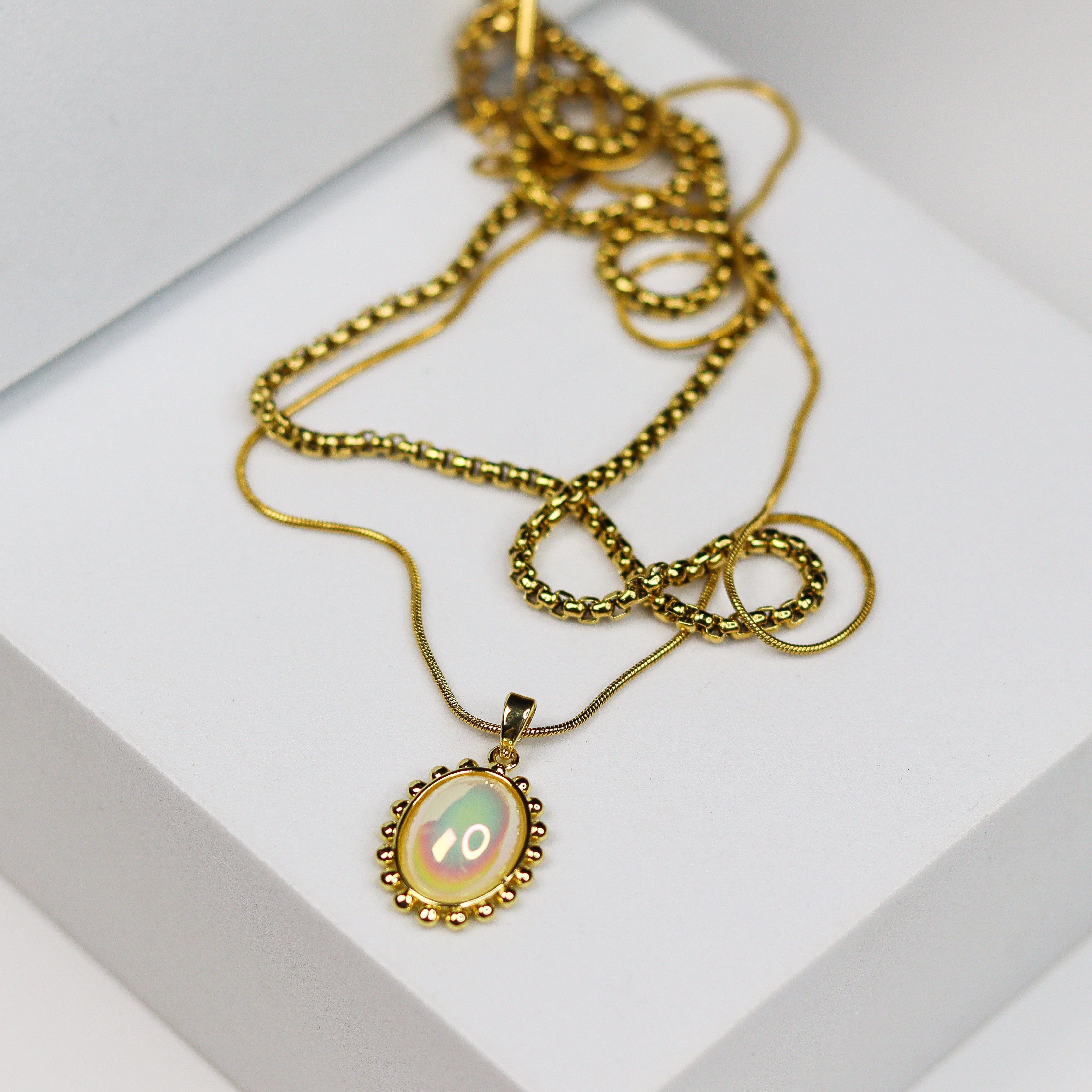 Double Layer Opal Necklace - Adorn-iq