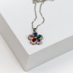 Multi-Stones Floral Necklace - Adorn-iq