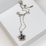 Multi-Stones Floral Necklace - Adorn-iq