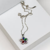 Multi-Stones Floral Necklace - Adorn-iq