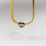 Solitaire Heart Necklace - Adorn-iq