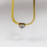 Solitaire Heart Necklace - Adorn-iq