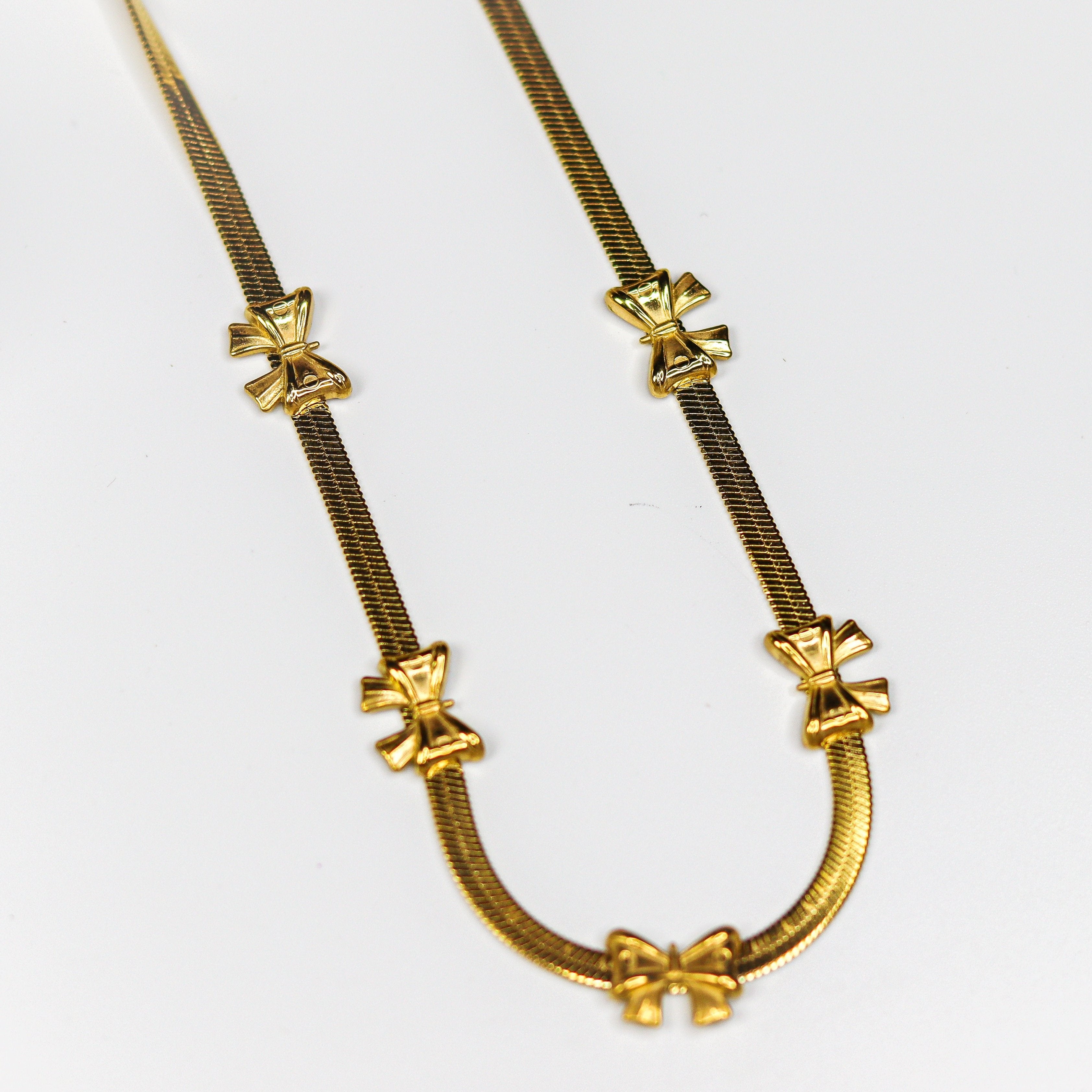 Mini Vintage Bow Necklace - Adorn-iq