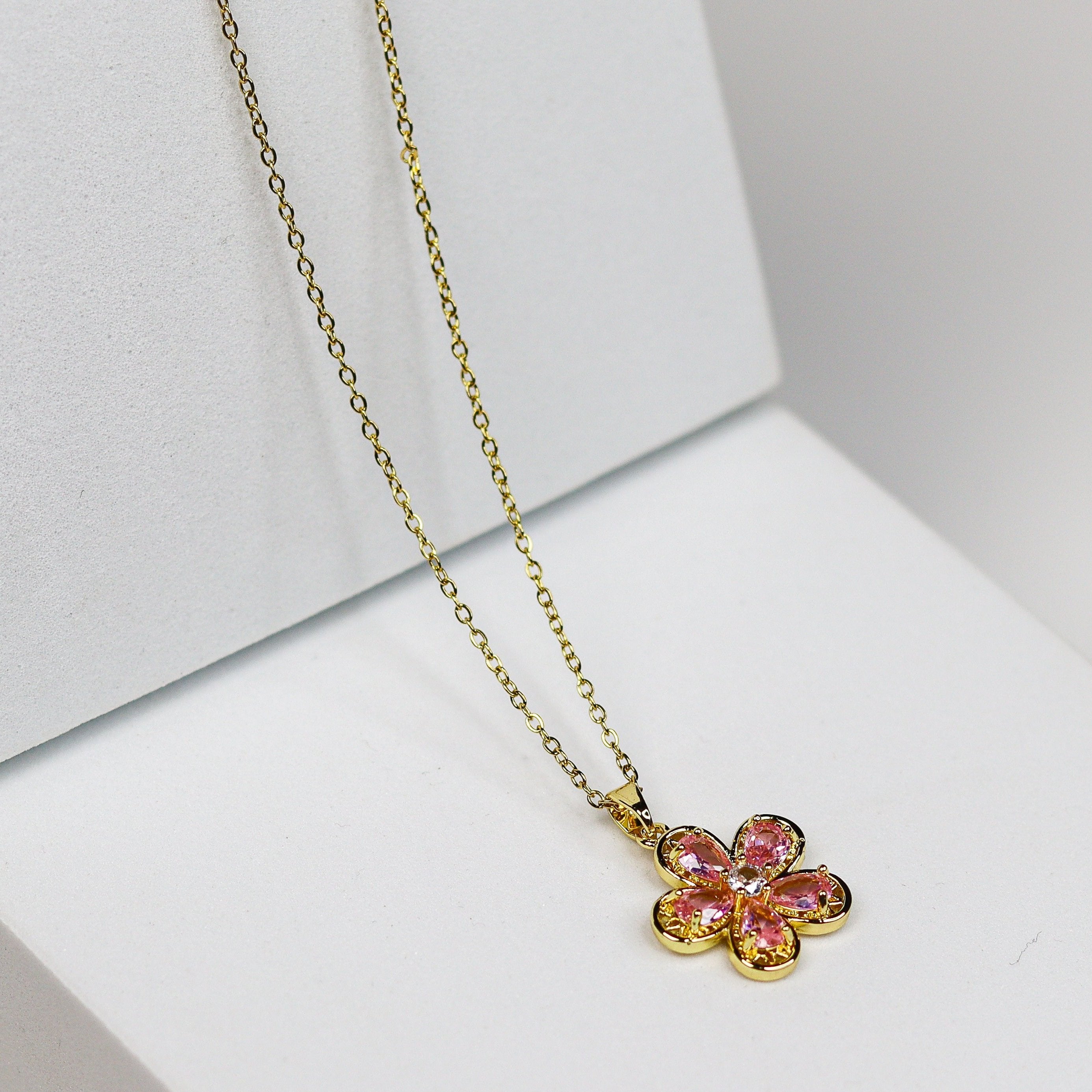 Pink Petal Necklace - Adorn-iq