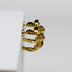 Irregular Pattern Half Hoops - Adorn-iq