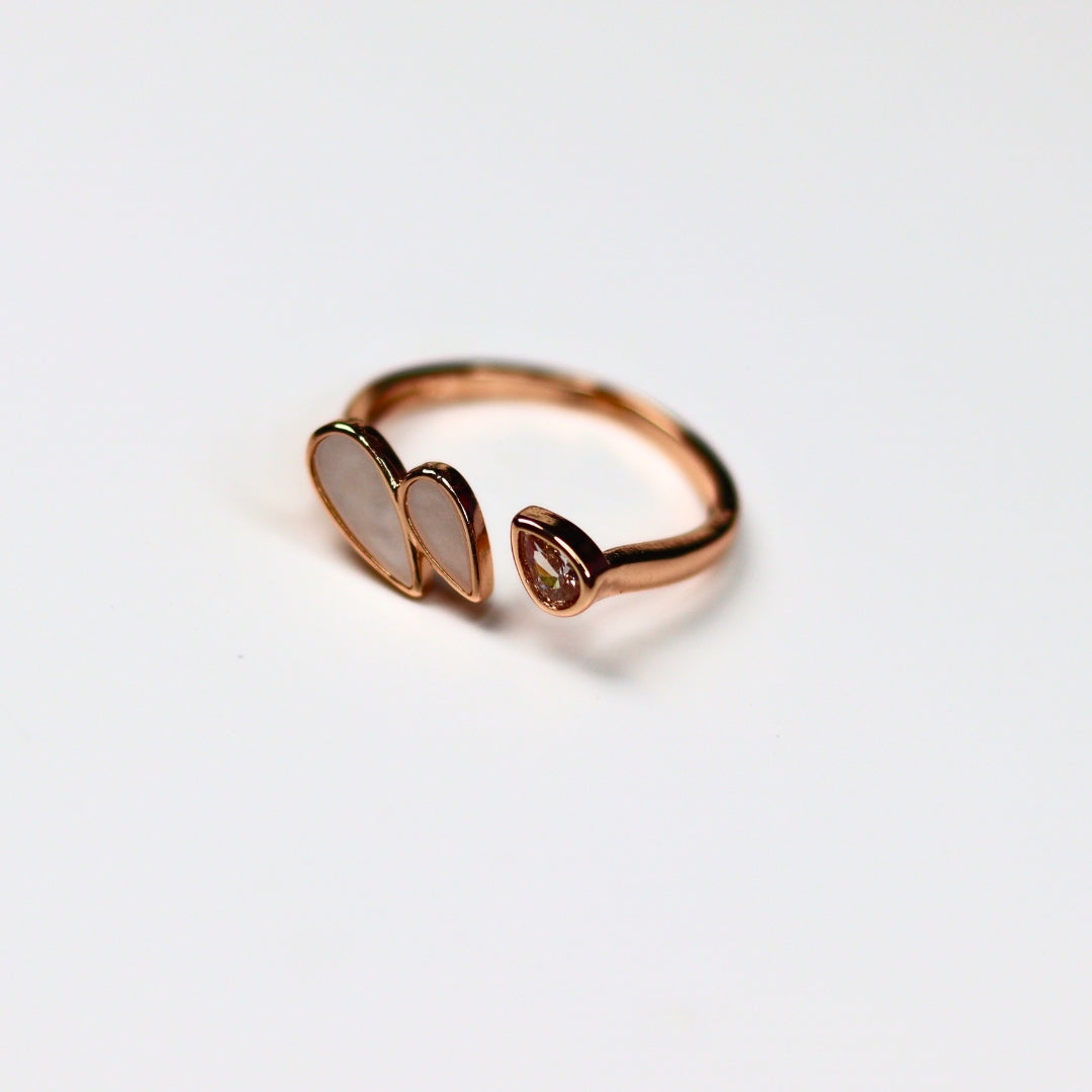 Leafy Rose Ring - Adorn-iq