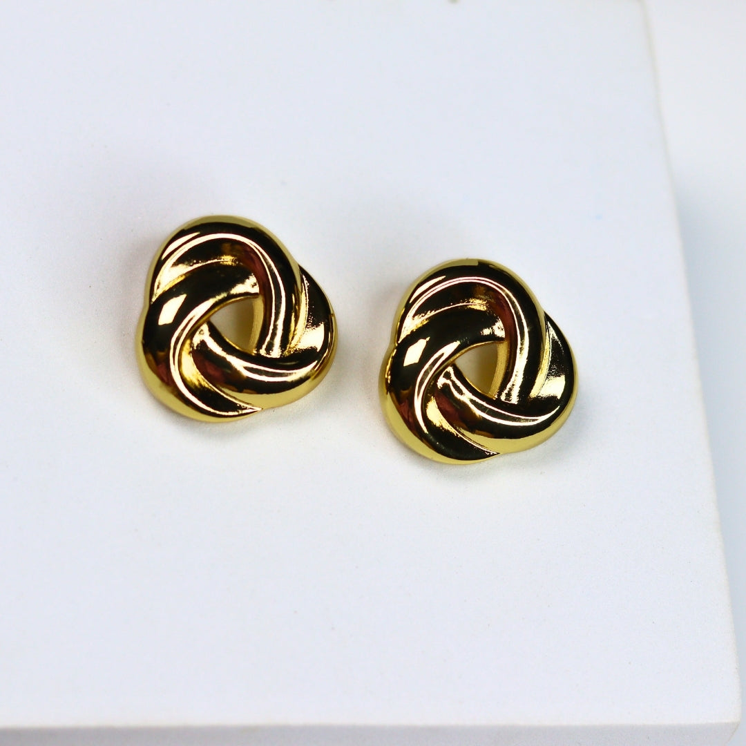 Luxe Knot Studs - Adorn-iq