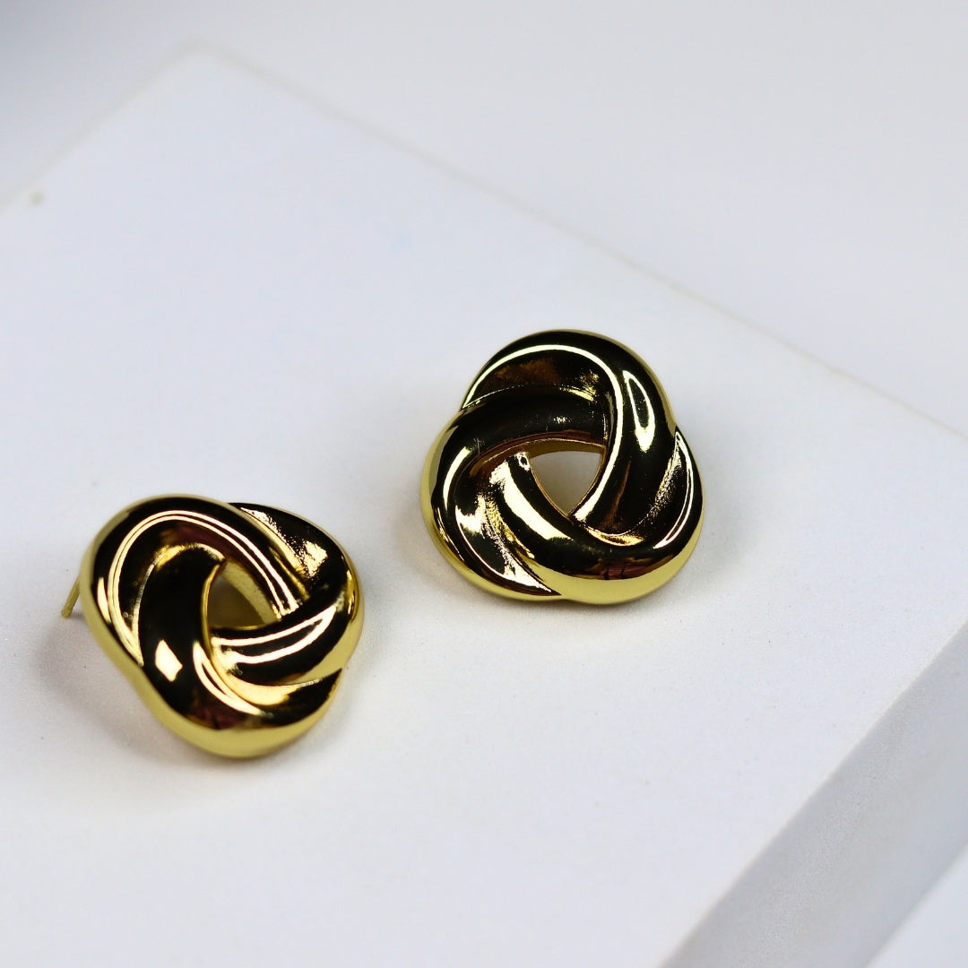 Luxe Knot Studs - Adorn-iq