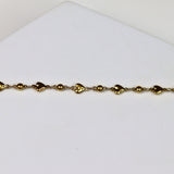 Mini Gold Heart Bracelet - Adorn-iq
