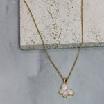 Mother pearl Butterfly Necklace - Adorn-iq