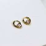 Mother pearl Clover Huggies - Adorn-iq