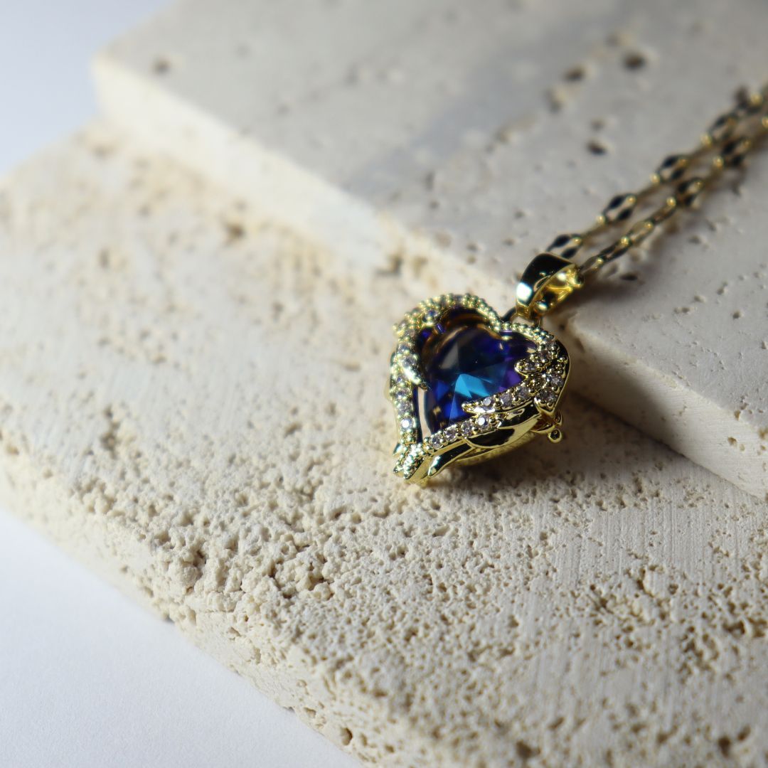 Ocean Heart Necklace - Adorn-iq