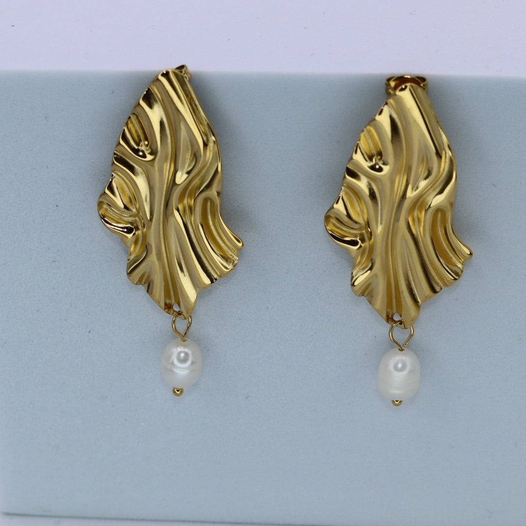 Pearl Drop Stud Earrings - Adorn-iq