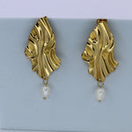 Pearl Drop Stud Earrings - Adorn-iq