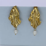 Pearl Drop Stud Earrings - Adorn-iq