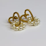 Pearl Heart Earrings - Adorn-iq