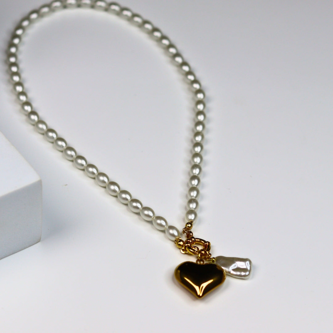 Pearl of Love Charm Necklace - Adorn-iq
