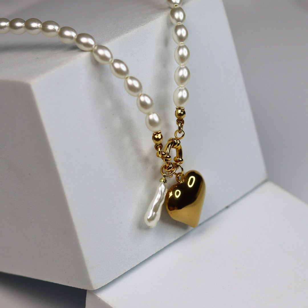 Pearl of Love Charm Necklace - Adorn-iq