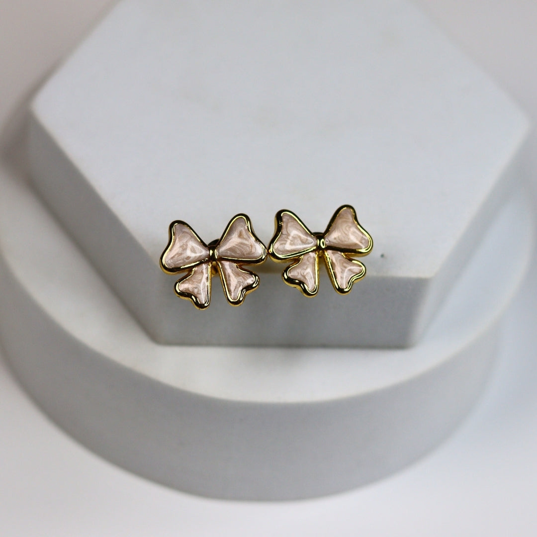 Pretty Bow Studs - Adorn-iq