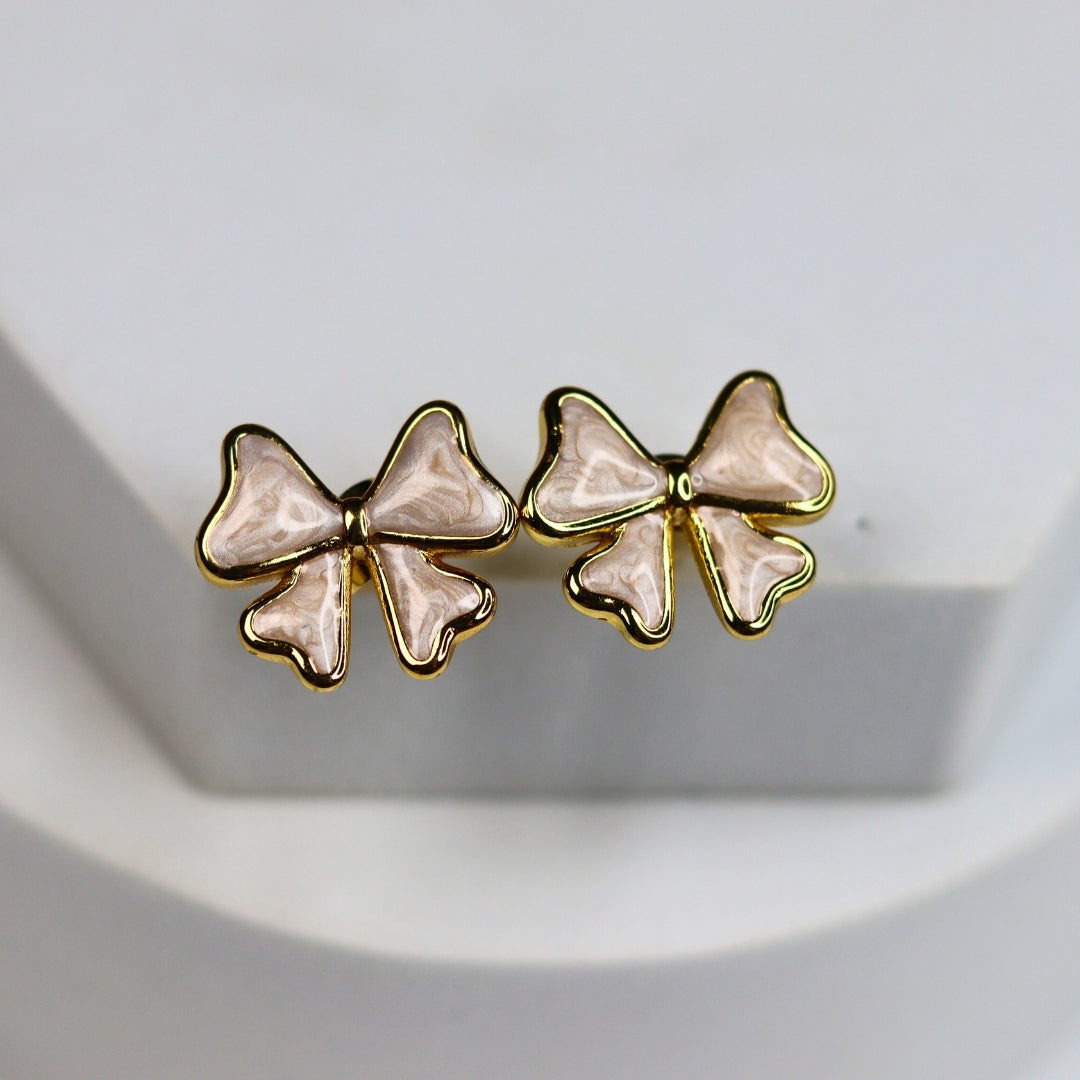 Pretty Bow Studs - Adorn-iq