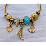 Quirky Turquoise Charm Bracelet - Adorn-iq