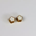 Reversible Gold Clover Earrings - Adorn-iq