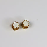 Reversible Gold Clover Earrings - Adorn-iq