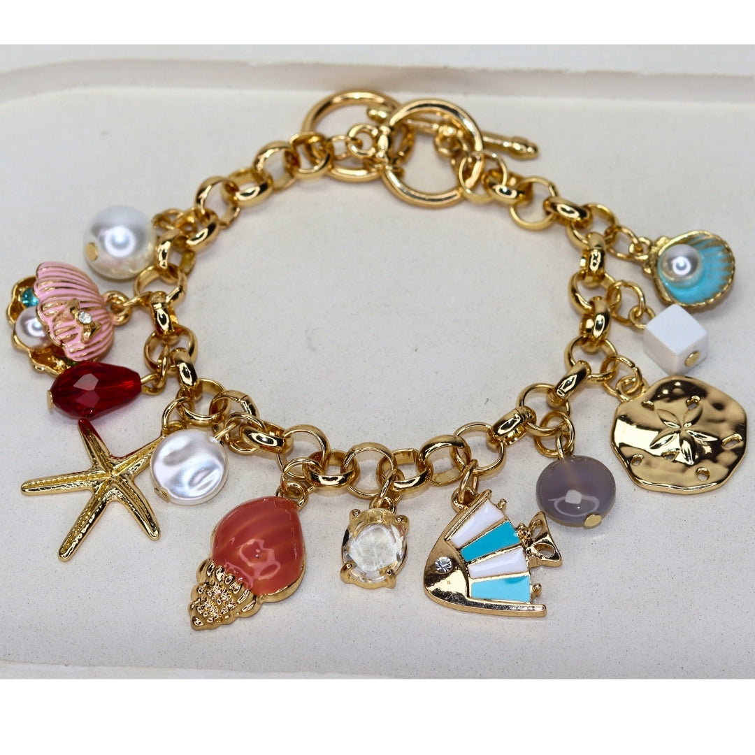 Sea Shell Charm Bracelet - Adorn-iq