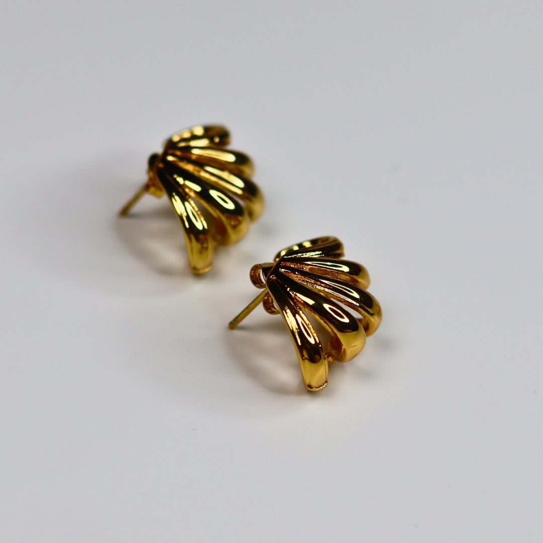 Shell Cuff Stud Earrings - Adorn-iq