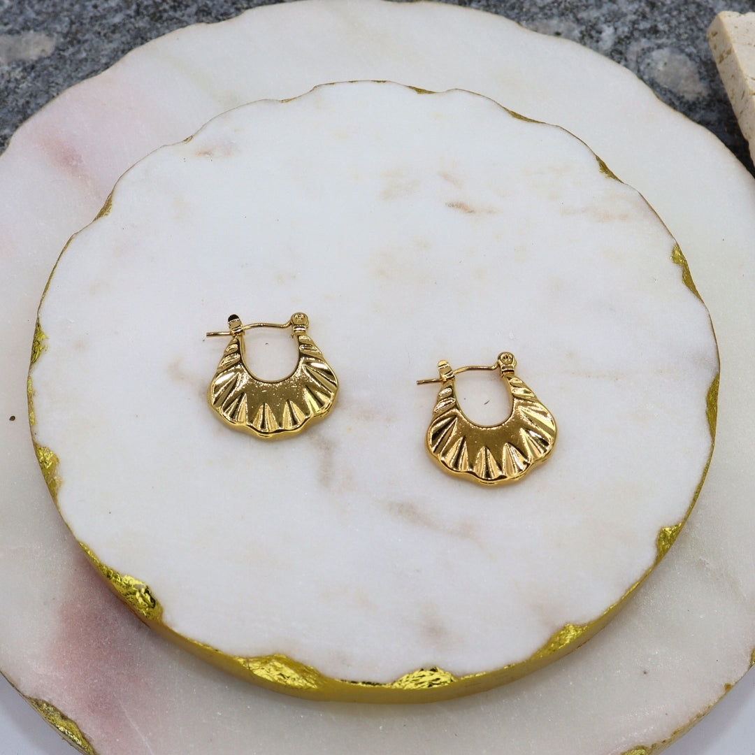 Shell Hoops - Adorn-iq
