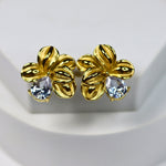 Solitaire Petal Earrings - Adorn-iq