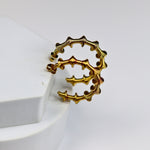 Spiral Half Hoops - Adorn-iq