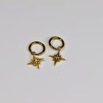 Star Spark Hoops - Adorn-iq