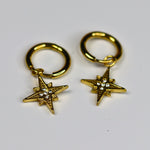 Star Spark Hoops - Adorn-iq