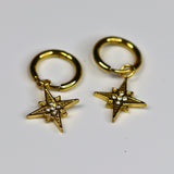 Star Spark Hoops - Adorn-iq