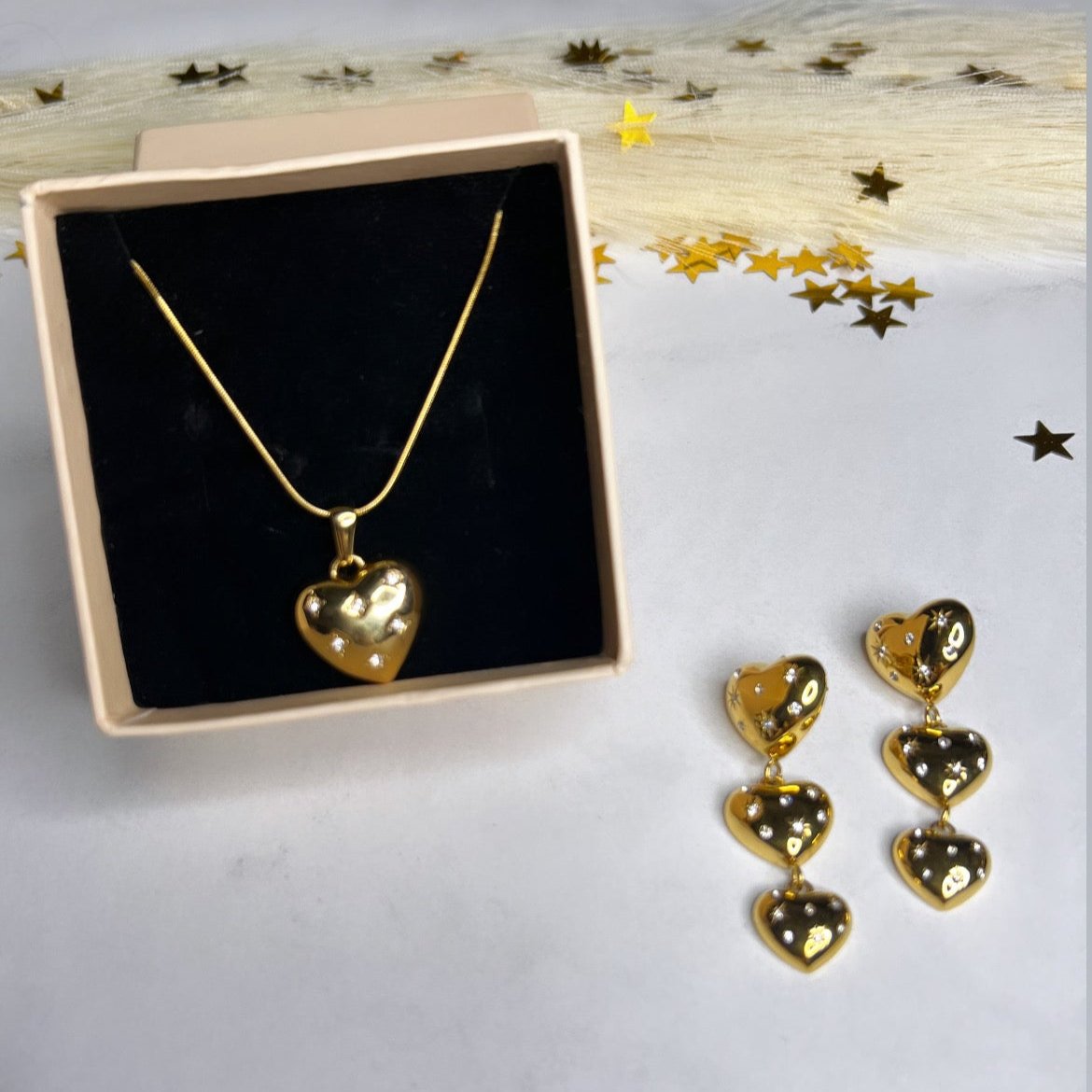 Stoned Heart Combo Set - Adorn-iq