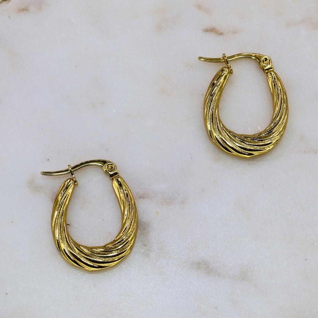 Swirl Hoops - Adorn-iq