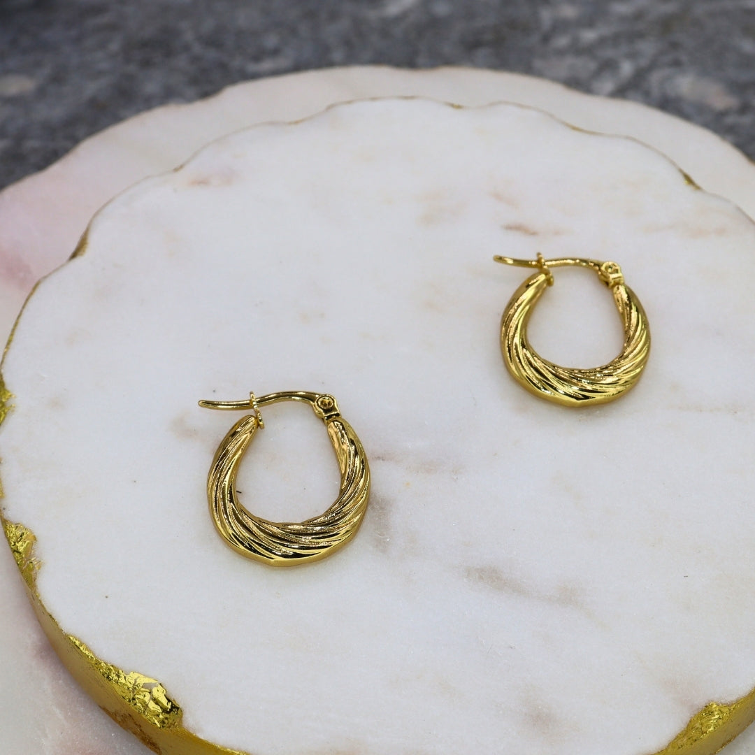 Swirl Hoops - Adorn-iq
