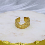 Textured Wave Ring - Adorn-iq