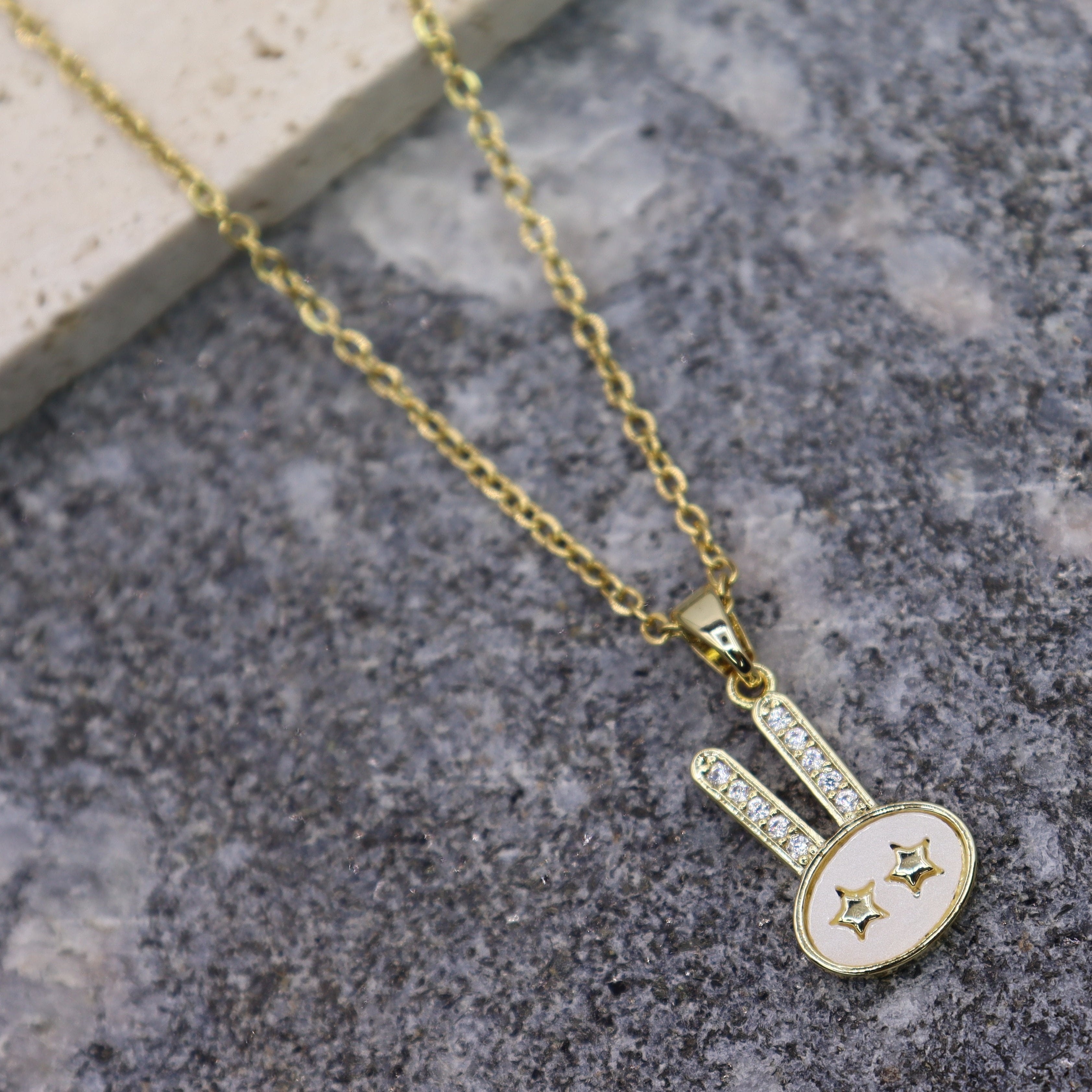 Zircon Bunny Necklace - Adorn-iq