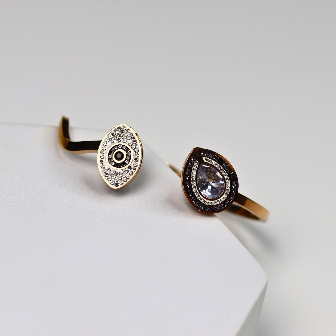 Zircon Evil Eye Stone Bracelet - Adorn-iq